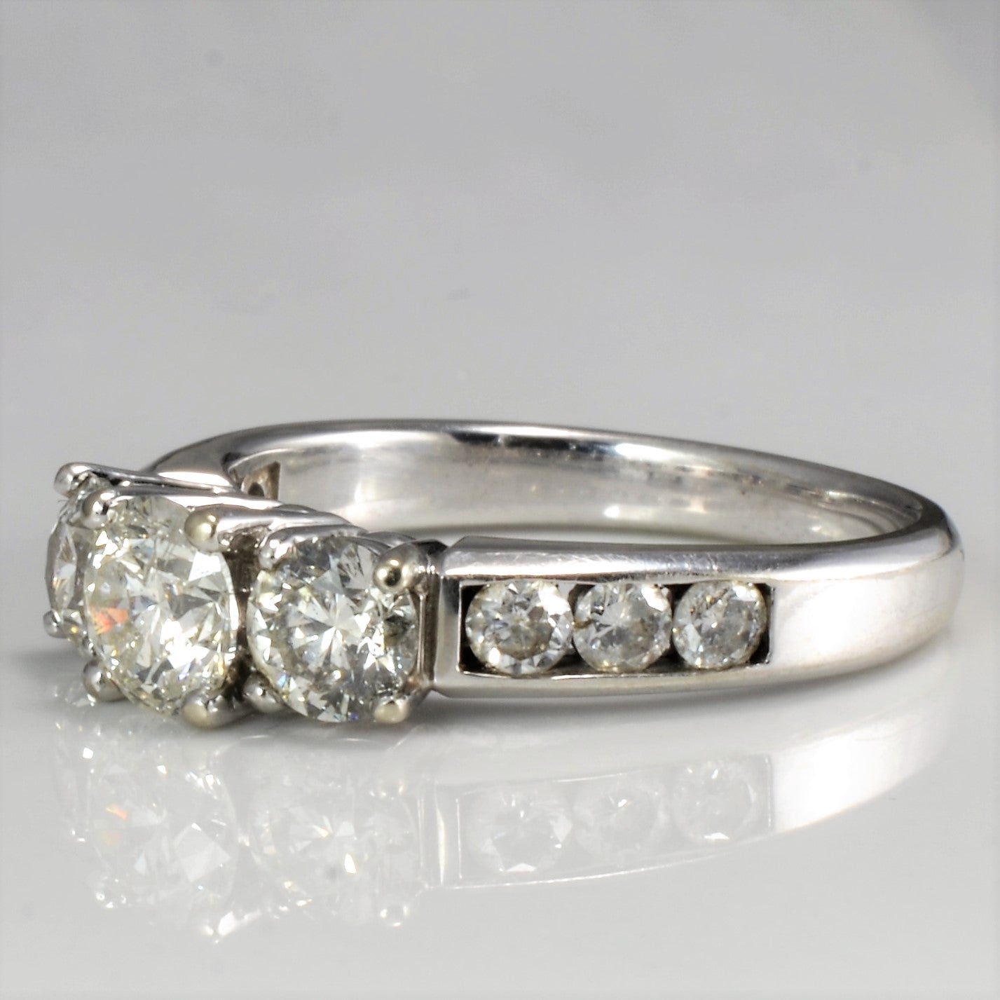 Three Stone Diamond Engagement Ring | 1.83ctw | SZ 8 |