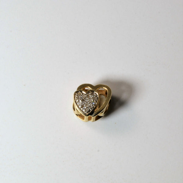 Pave Diamond Heart Pendant | 0.06ctw |