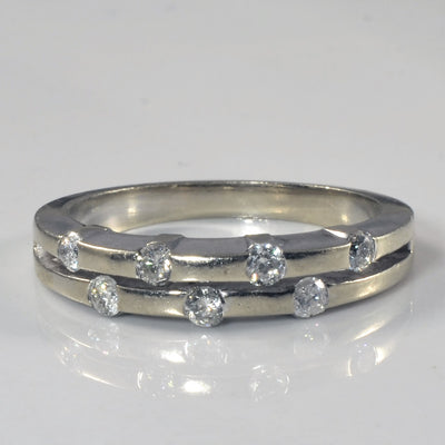 Tension Set Diamond Constellation Band | 0.42ctw | SZ 8.5 |