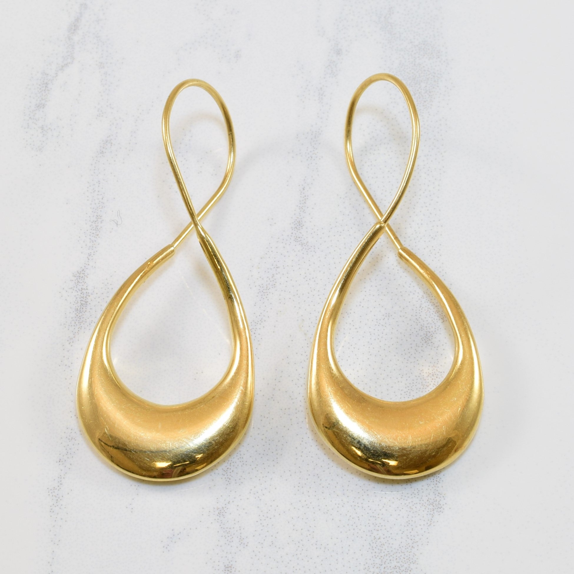 14k Yellow Gold Drop Earrings |