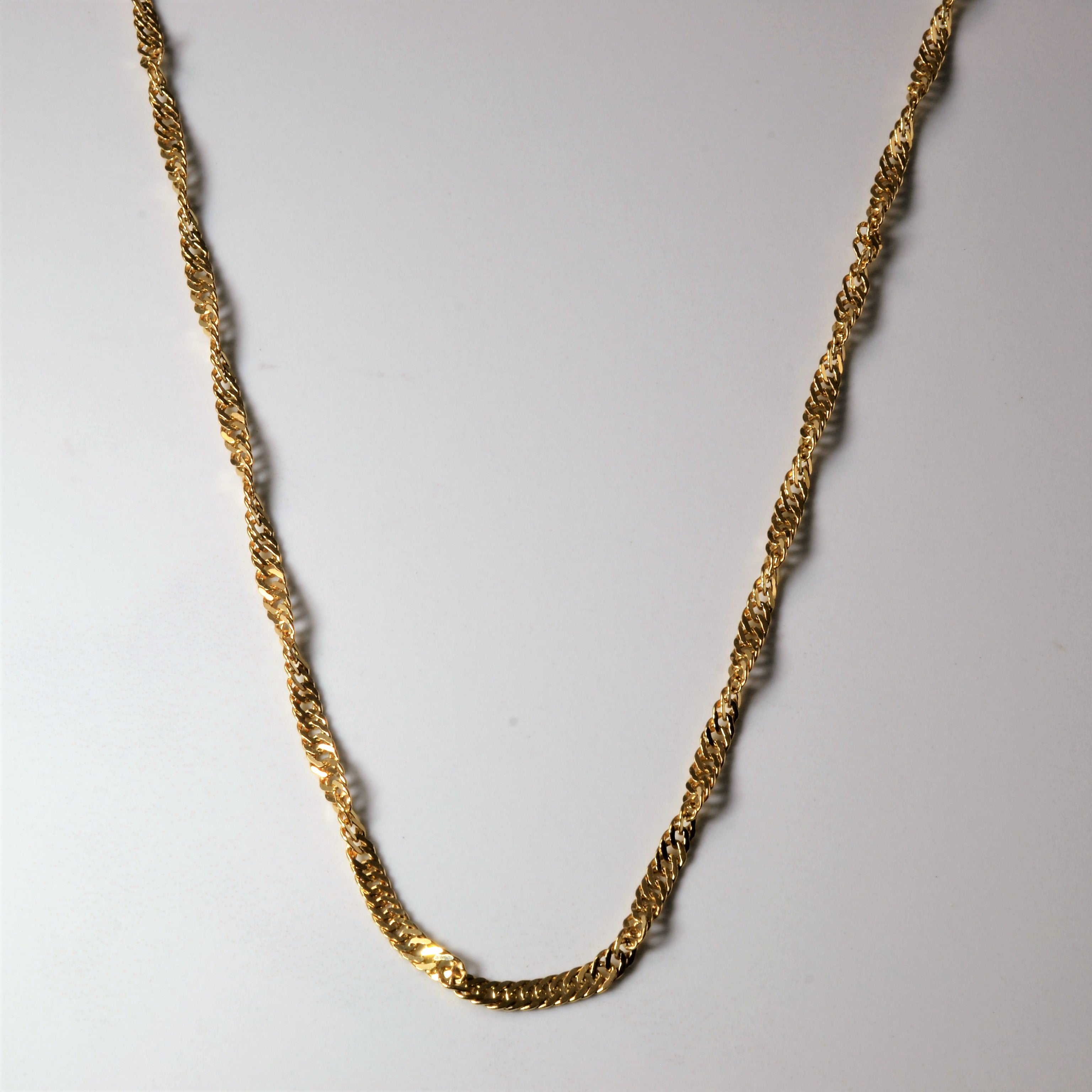 10k Yellow Gold Singapore Chain | 18" |