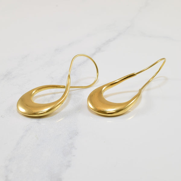 14k Yellow Gold Drop Earrings |