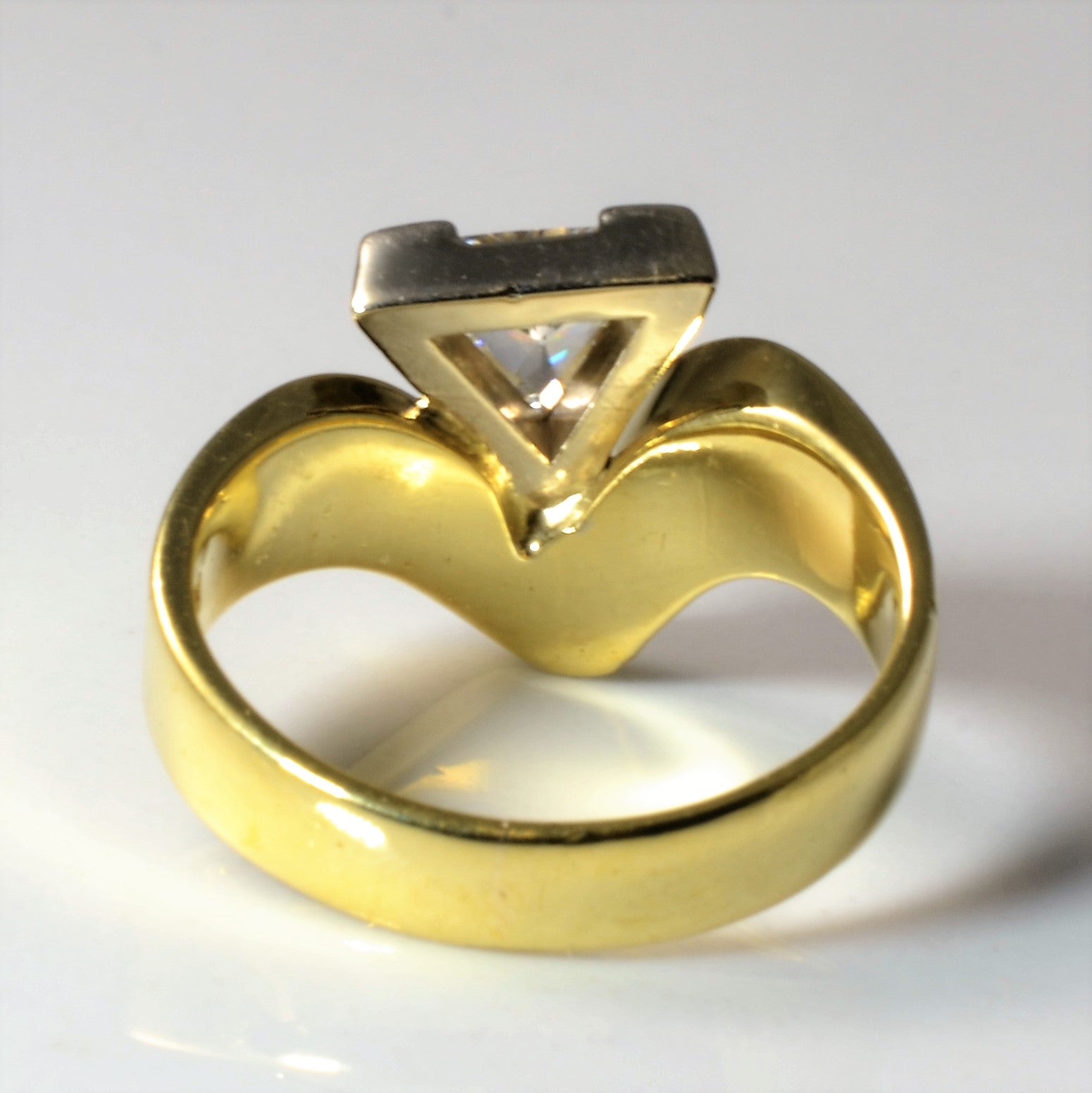 Abstract Trillion Diamond Engagement Ring | 0.45ct | SZ 5 |
