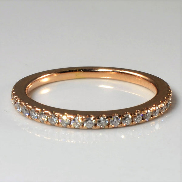 Vera Wang' Pave Diamond Semi Eternity Ring | 0.23ctw | SZ 5.5 |