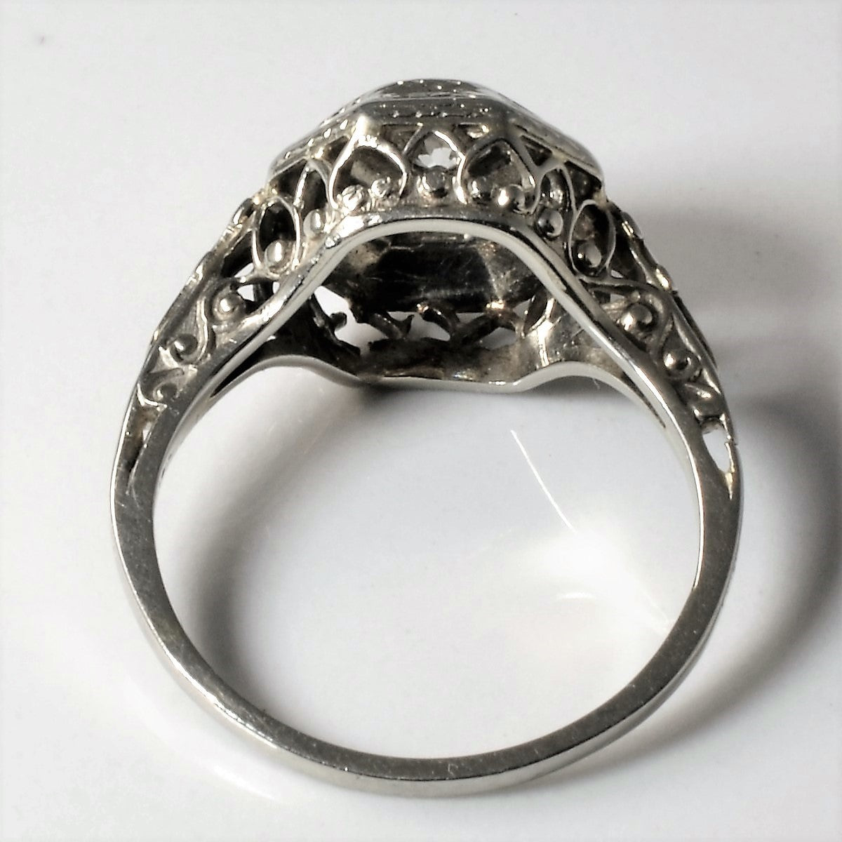 Intricate Art Deco Diamond Ring | 0.19ct | SZ 6 |