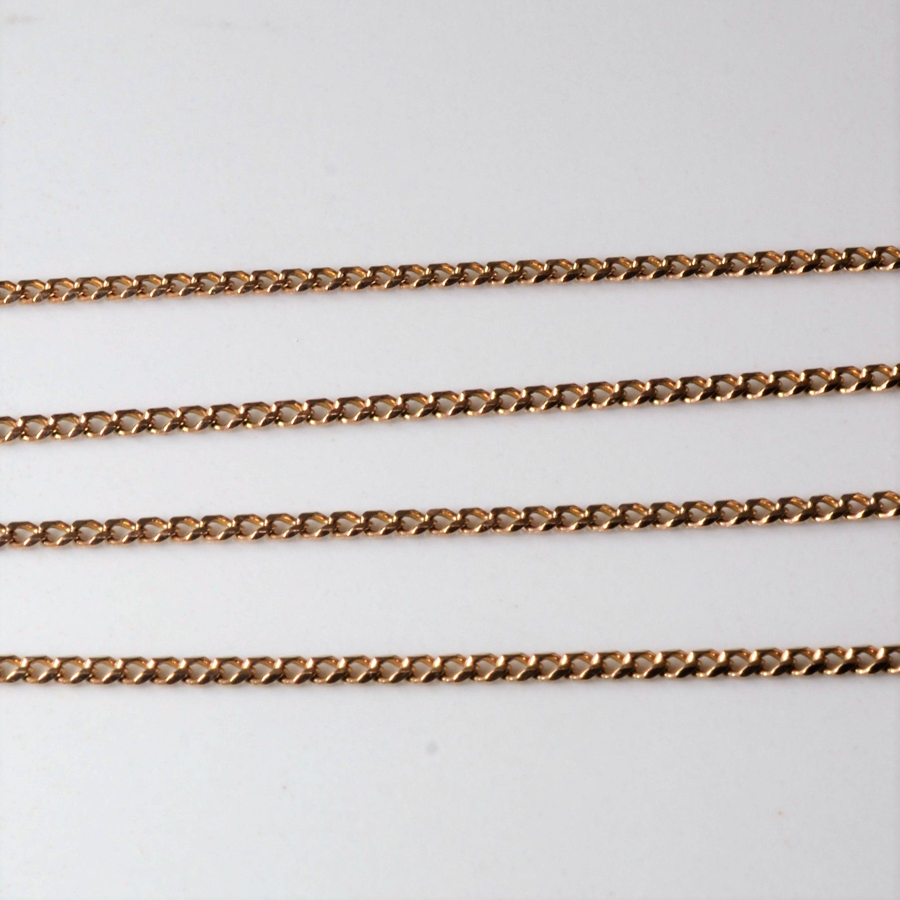 8k Rose Gold Cable Chain | 17