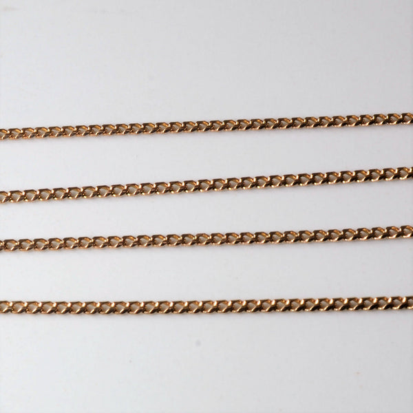 8k Rose Gold Cable Chain | 17
