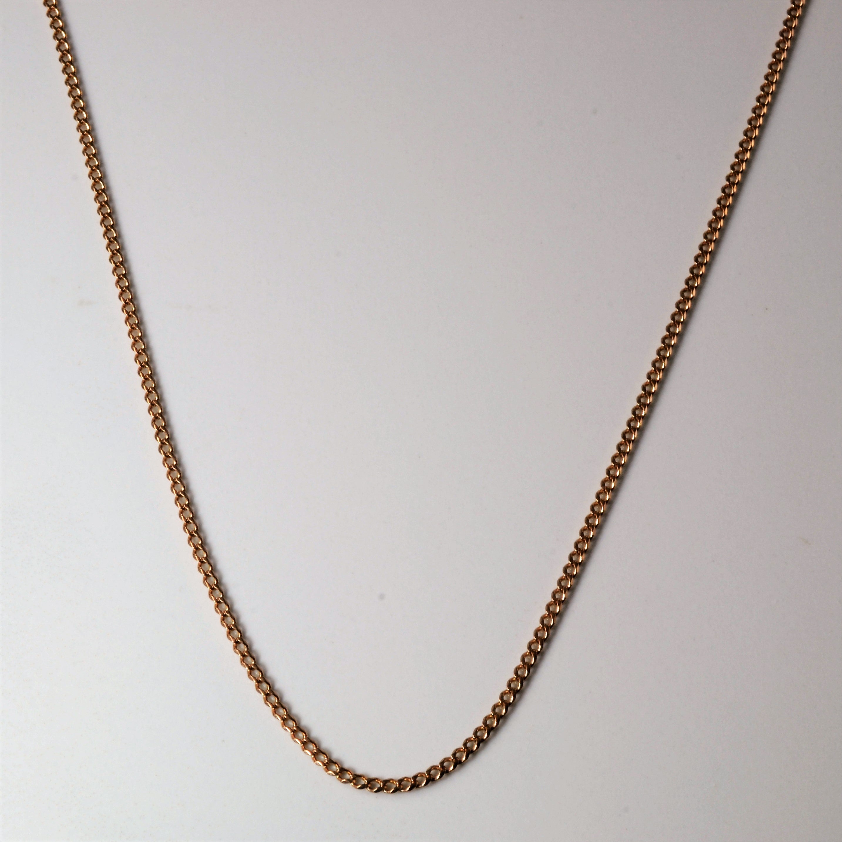 8k Rose Gold Cable Chain | 17" |