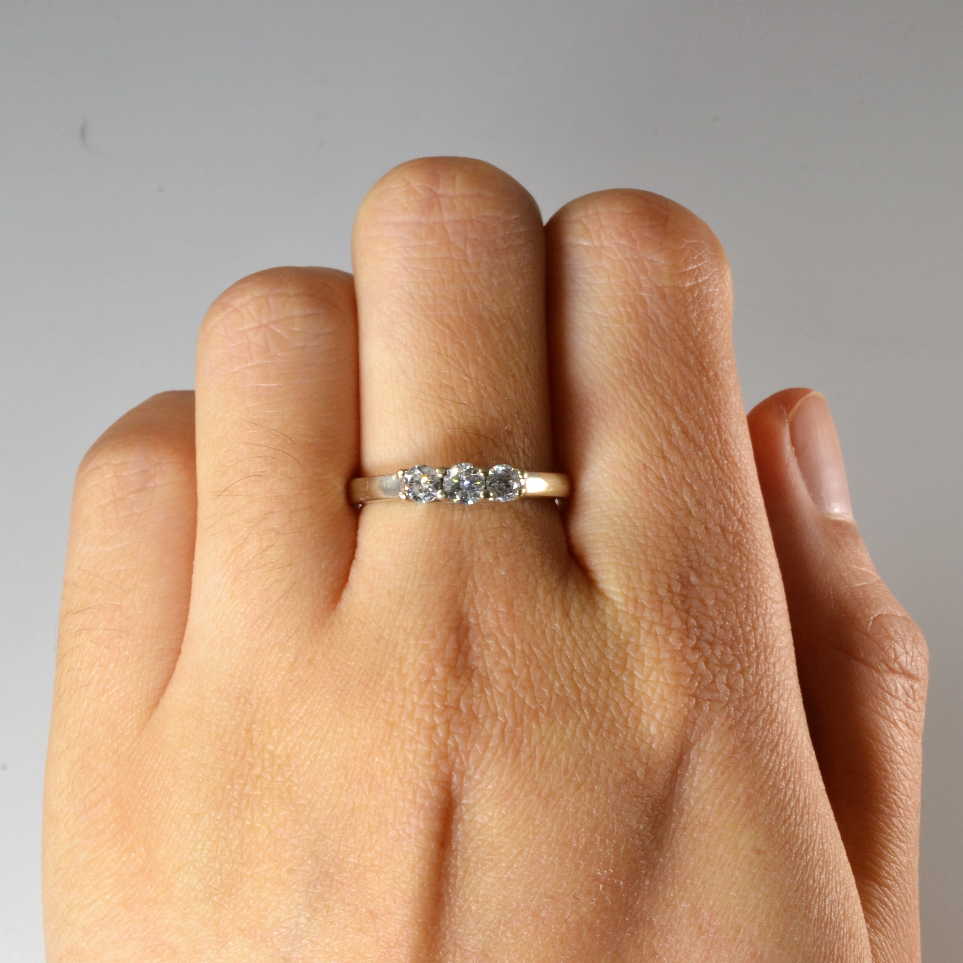 Three Stone Diamond Ring | 0.43ctw | SZ 7 |
