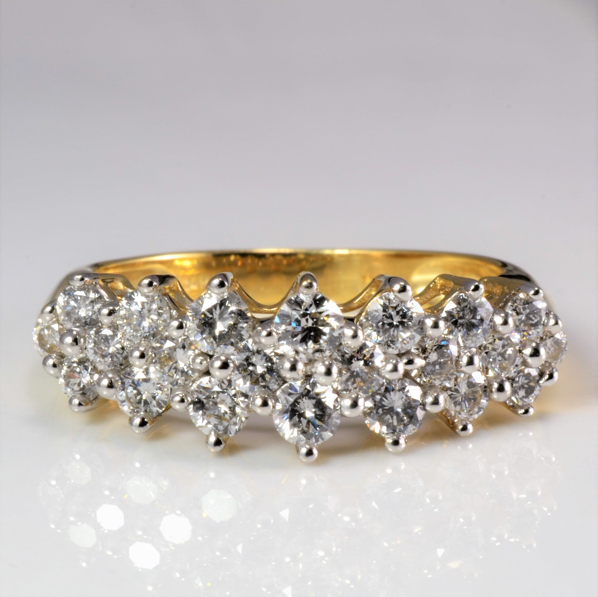 Cluster Diamond Ladies Ring | 0.76 ctw, SZ 7 |