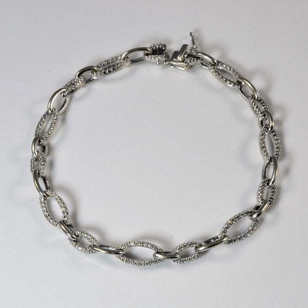 Diamond Rolo Chain Bracelet | 0.91ctw | 8