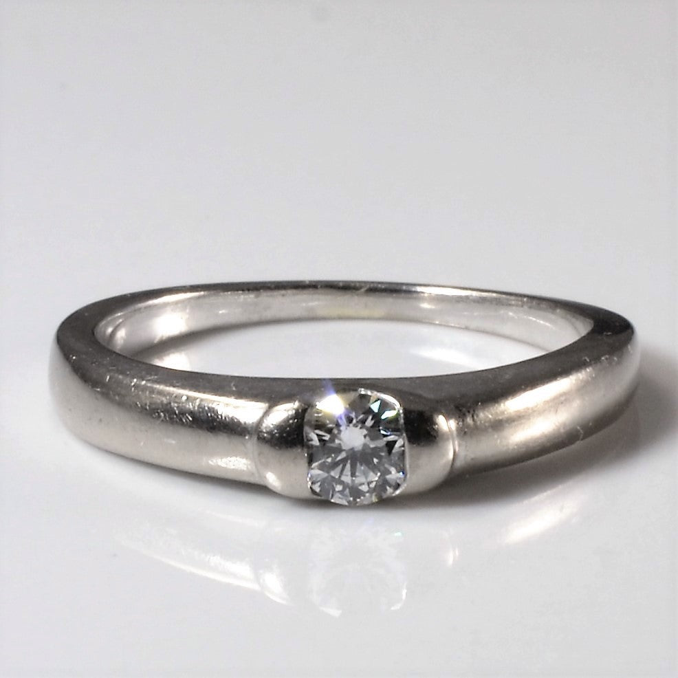 Birks' Semi Bezel Solitaire Diamond Ring | 0.14ct | SZ 4.75 |