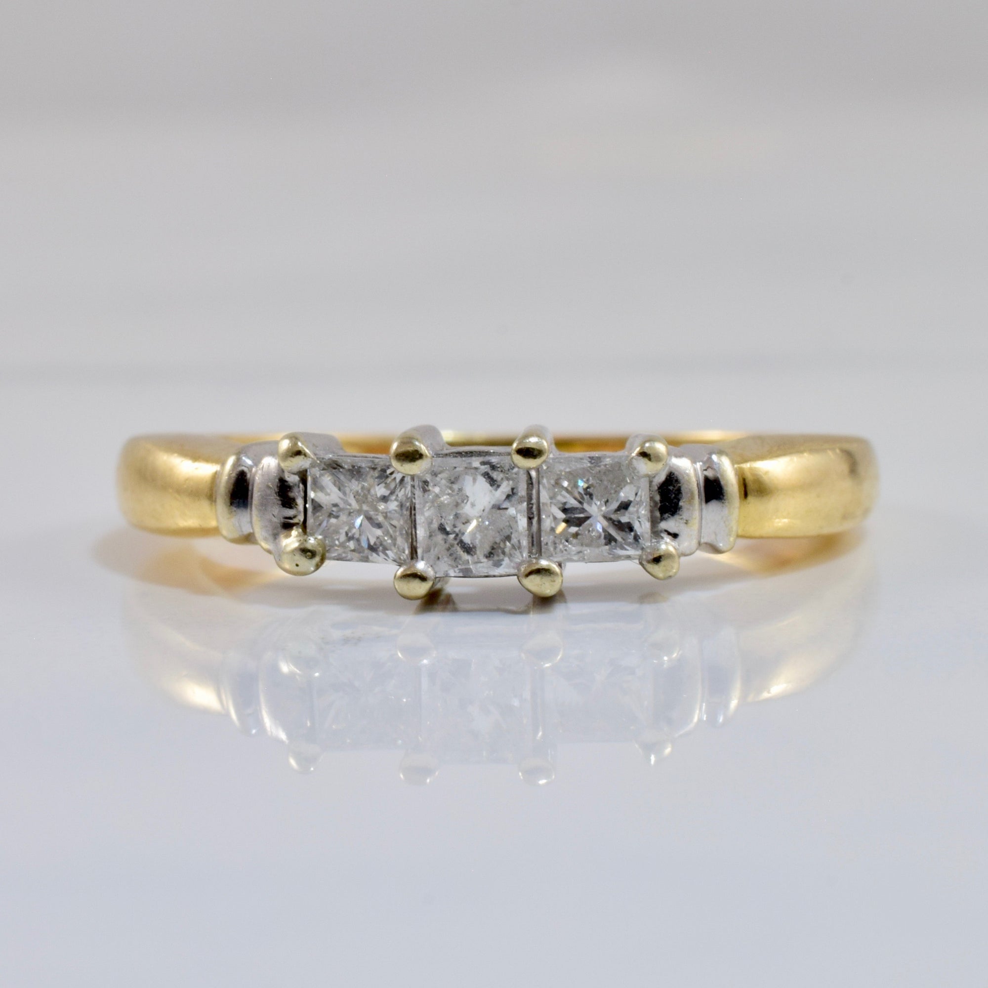 Three Stone Diamond Engagement Ring | 0.45 ctw SZ 8 |