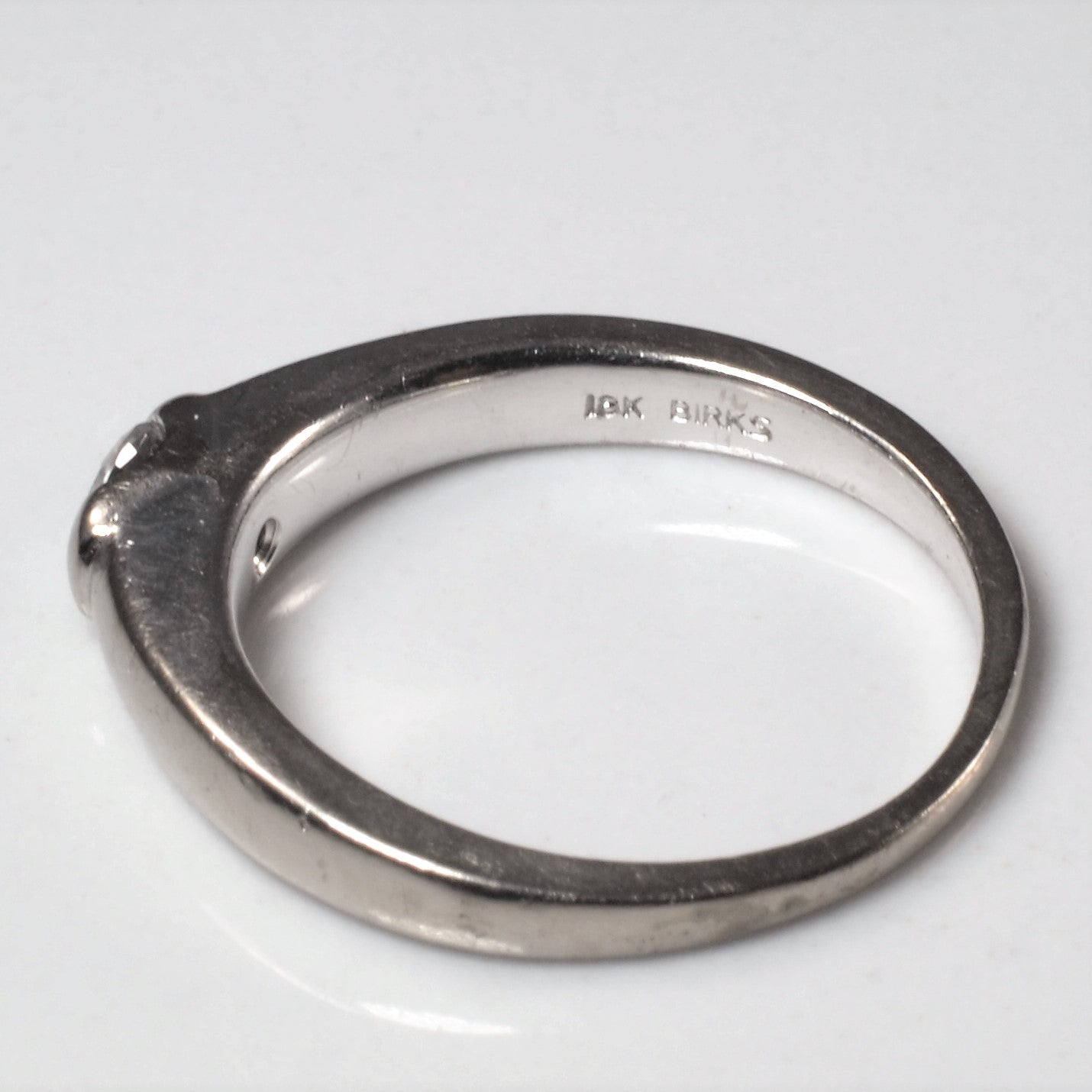 Birks' Semi Bezel Solitaire Diamond Ring | 0.14ct | SZ 4.75 |