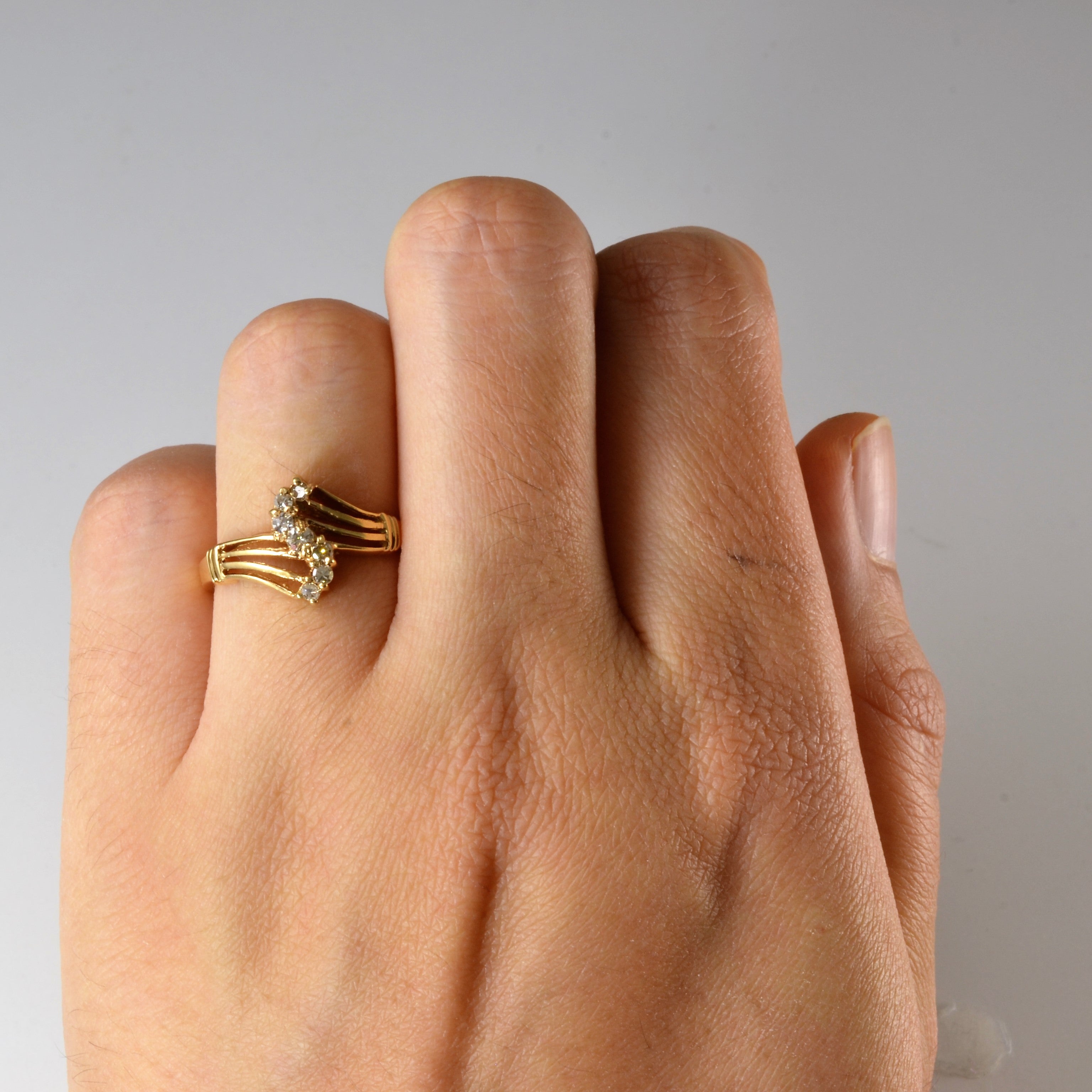 Bypass Diamond Ring | 0.15ctw | SZ 6.25 |