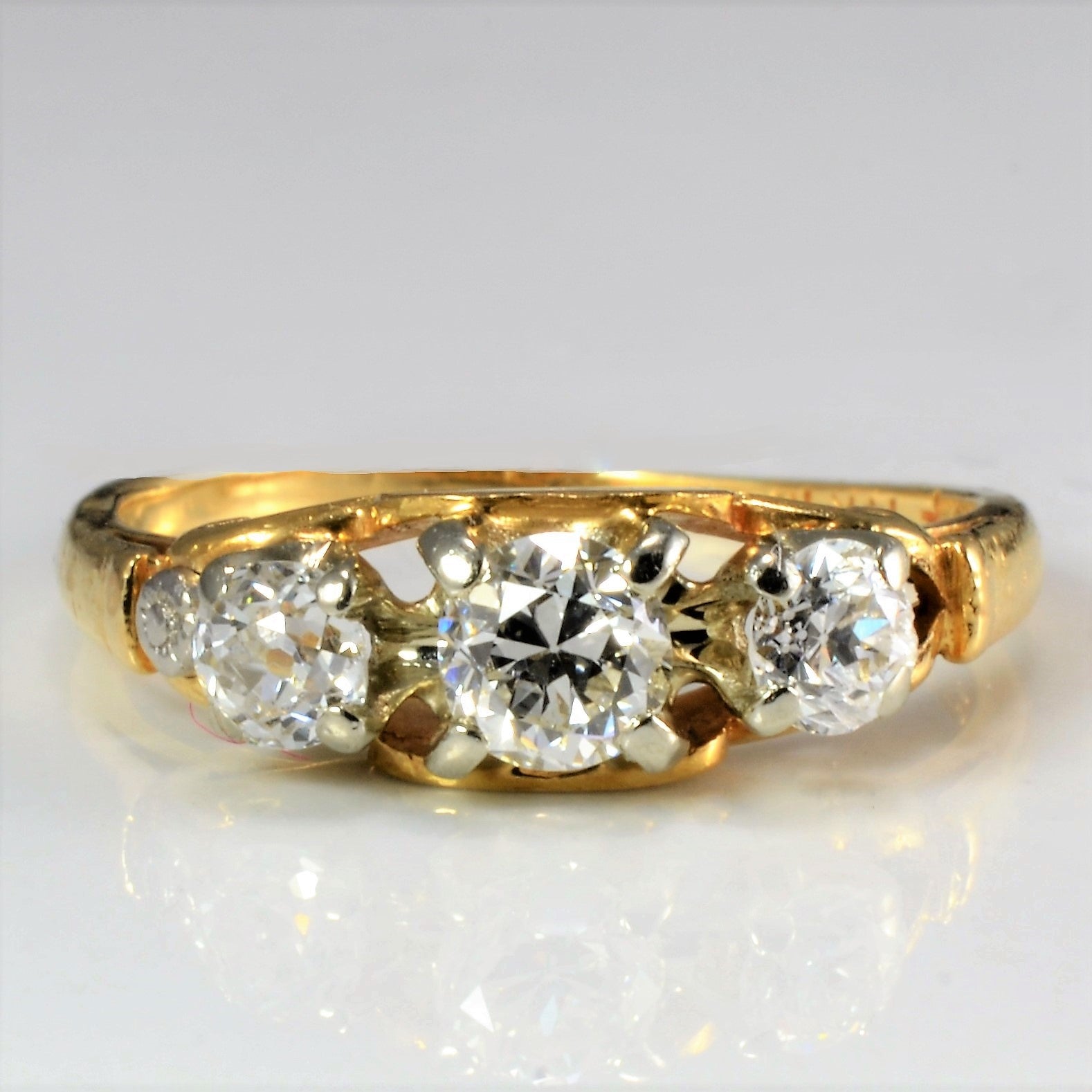 'Birks' Three Stone Diamond Ring | 0.60 ctw, SZ 5.75 |