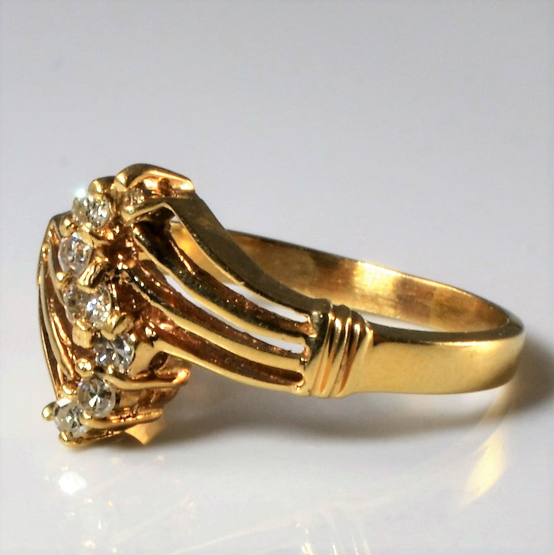 Bypass Diamond Ring | 0.15ctw | SZ 6.25 |