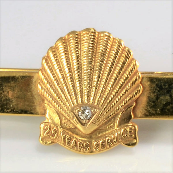 9k Gold Vintage Pin with Natural Diamond