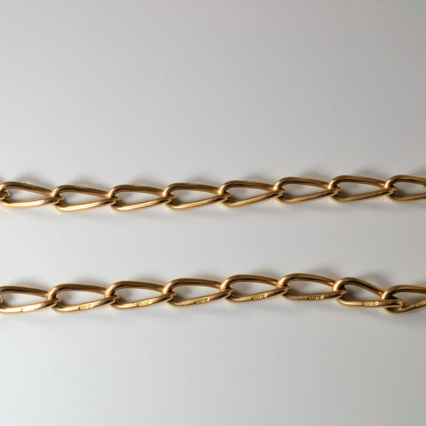 Victorian Antique 15k Gold Watch Chain | 16