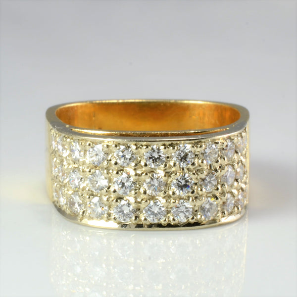 High Set Cluster Diamond Ring | 0.82 ctw, SZ 5.75 |