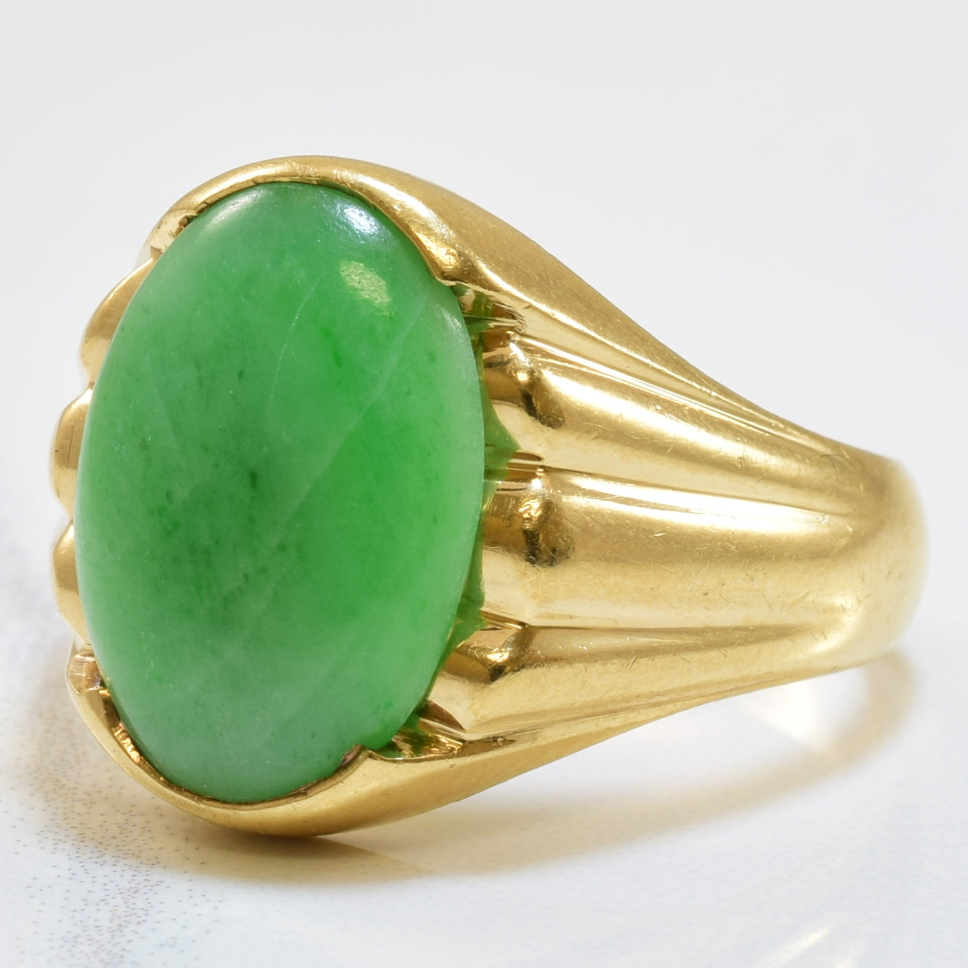 Jade Cocktail Ring | 4.00ct | SZ 9.75 |