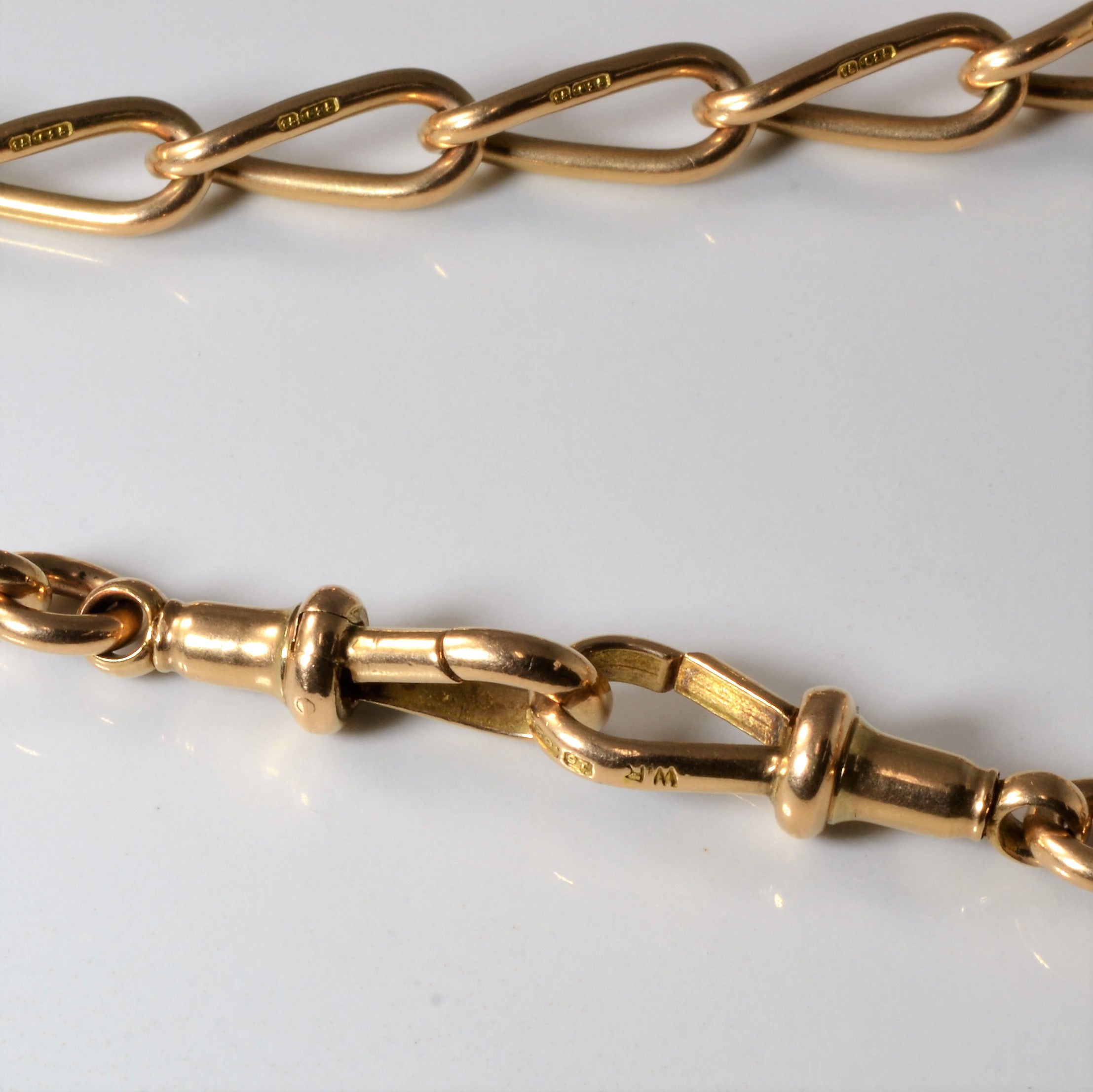 Victorian Antique 15k Gold Watch Chain | 16"|