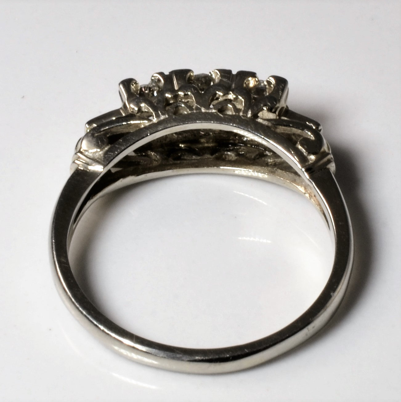 Old European Three Stone Diamond Ring | 0.51ctw | SZ 7.5 |
