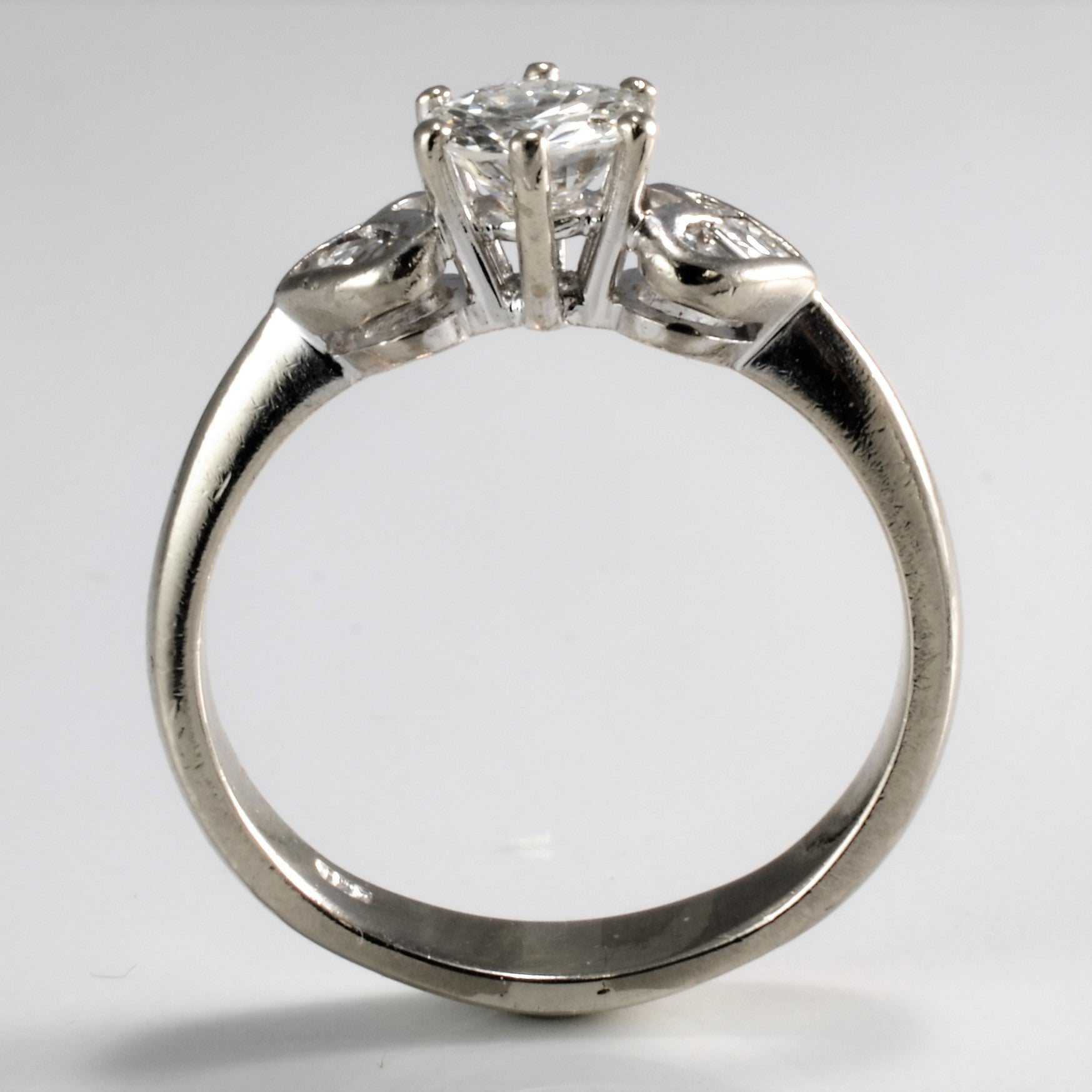 Six Prong Solitaire Diamond & Accents Engagement Ring | 1.00 ctw, SZ 7 |