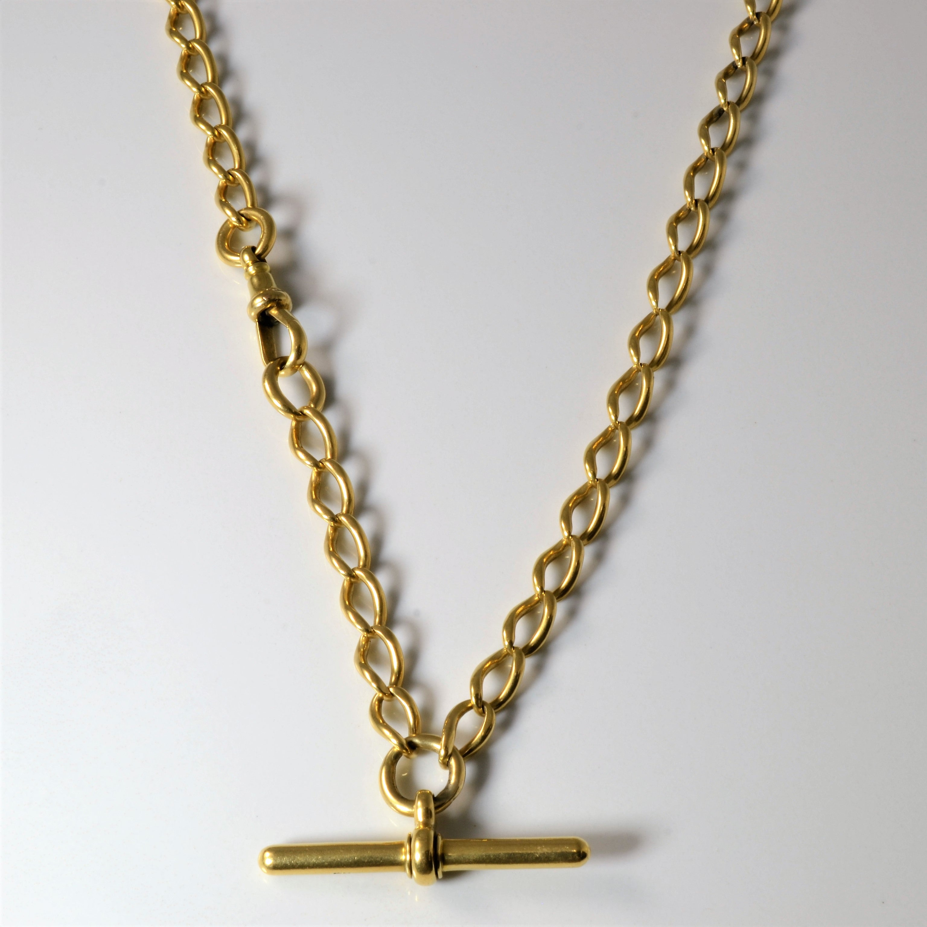 18k Yellow Gold Albert Chain Chain | 16"|