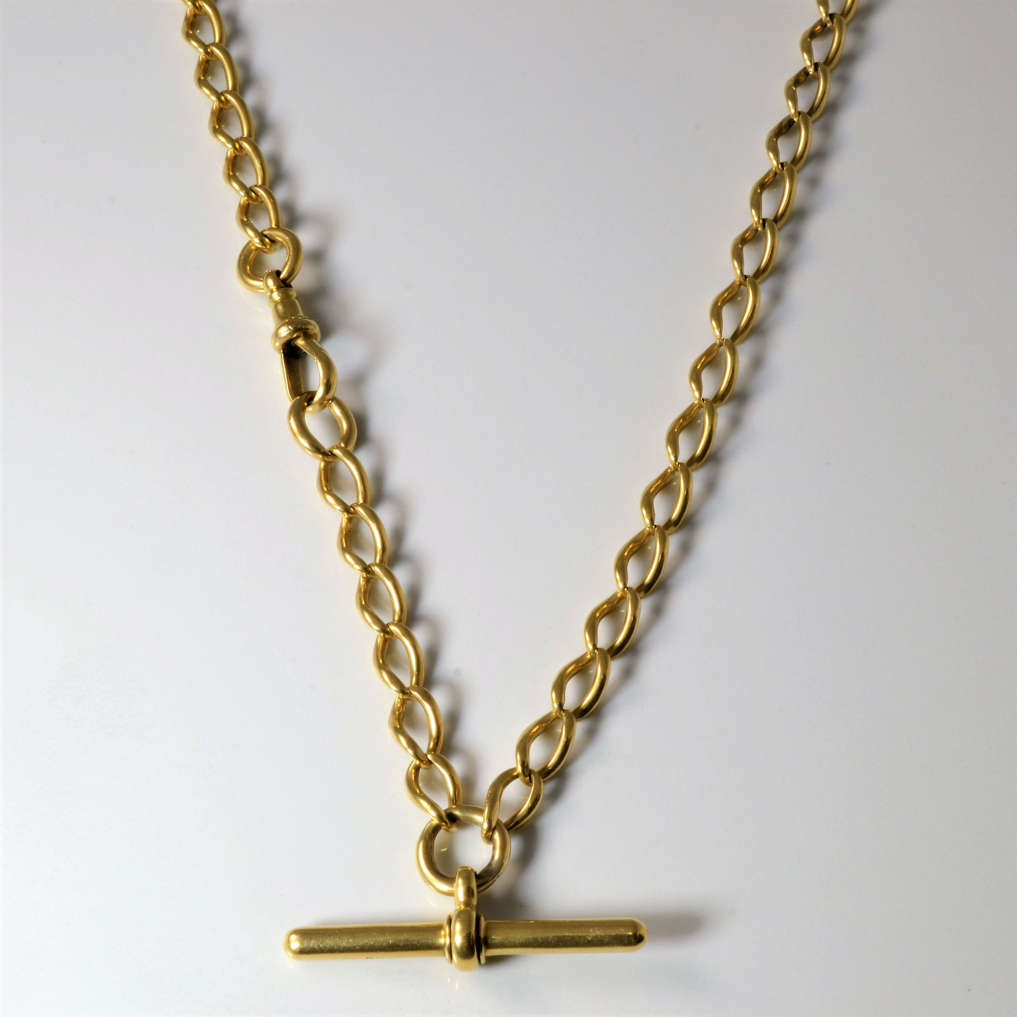 18k Yellow Gold Albert Chain Chain | 16