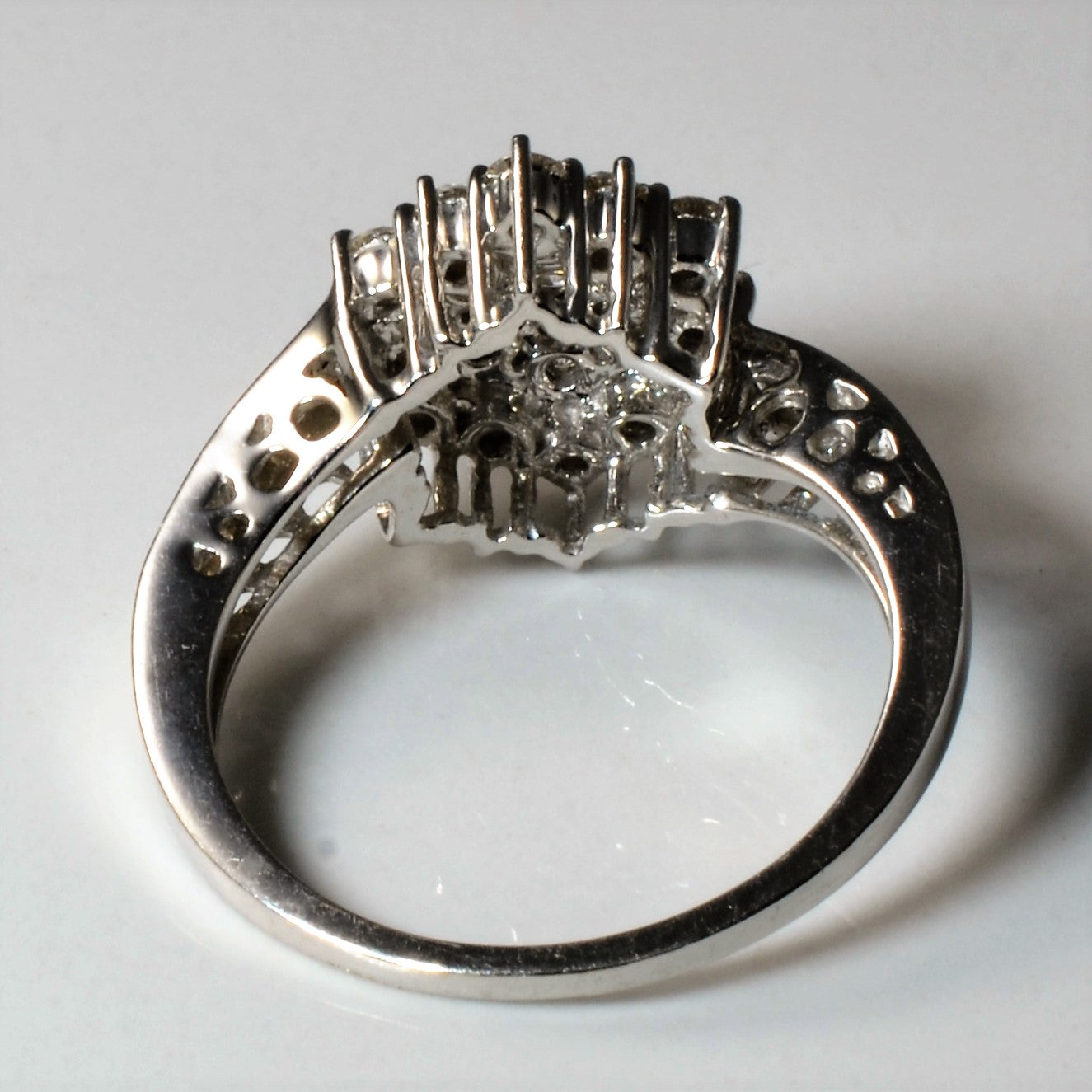 Bypass Diamond Cluster Ring | 1.08ctw | SZ 6.25 |