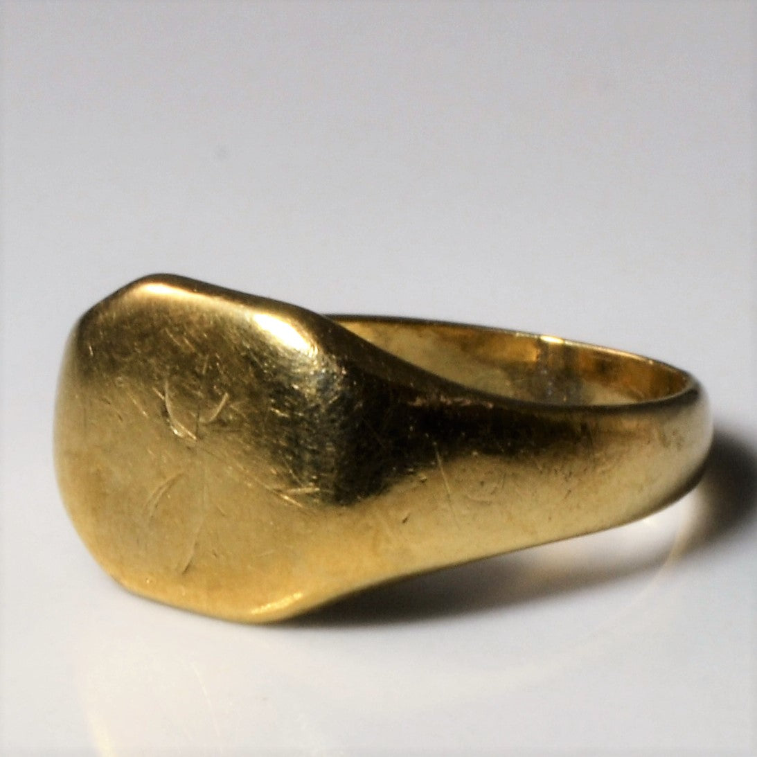 Faintly Engraved Initial 'J' Ring | SZ 2.25 |