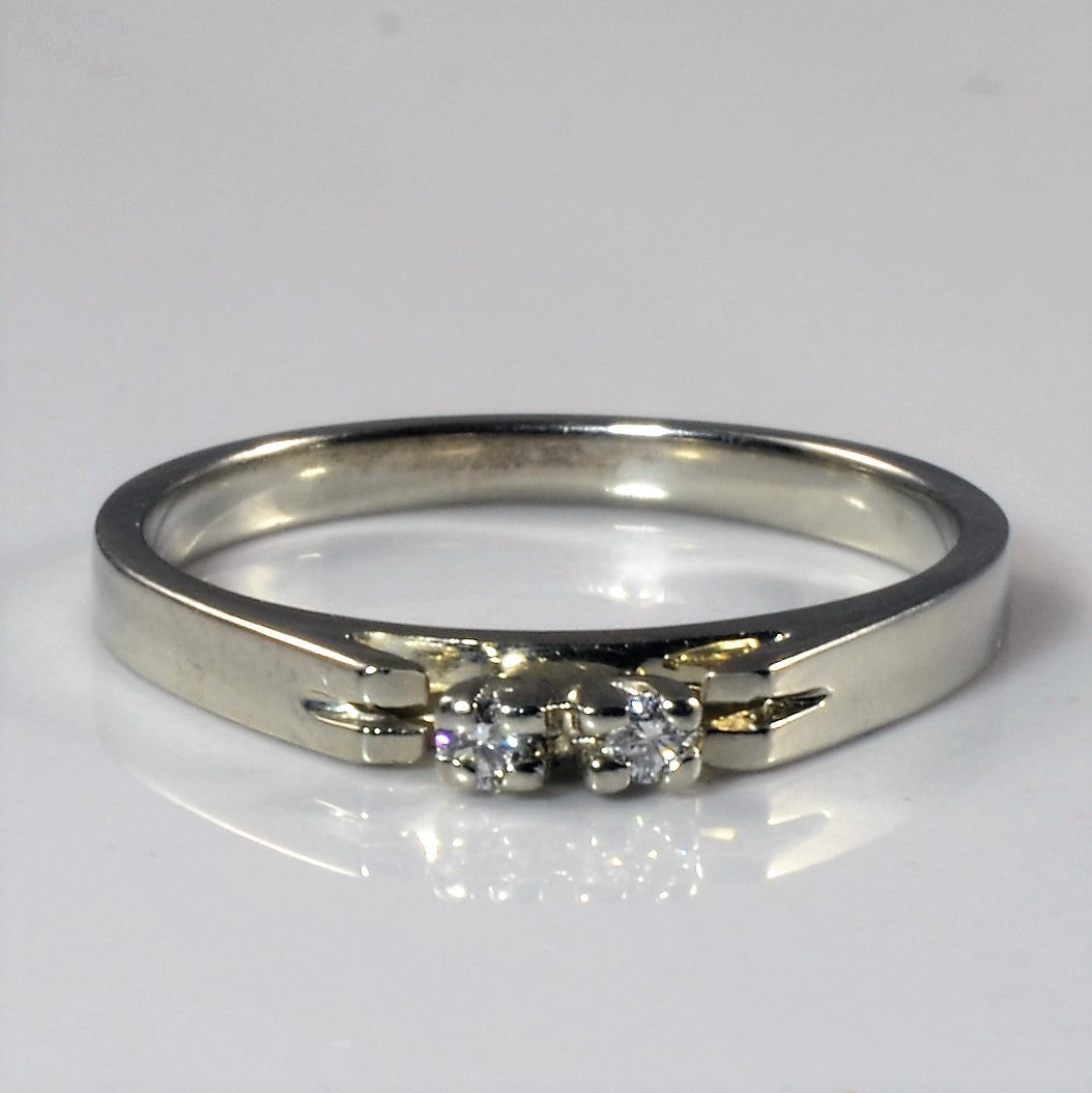 Two Stone Diamond Band | 0.02ctw | SZ 6.5 |