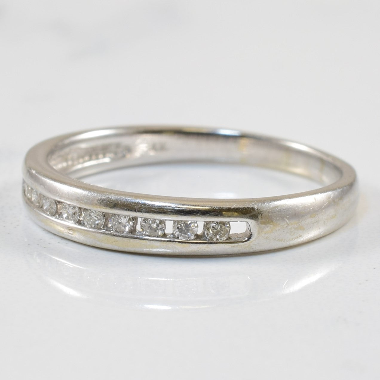 Channel Set Diamond Band | 0.10ctw | SZ 6 |