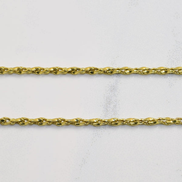 1970s Yellow Gold Tag Necklace | 33