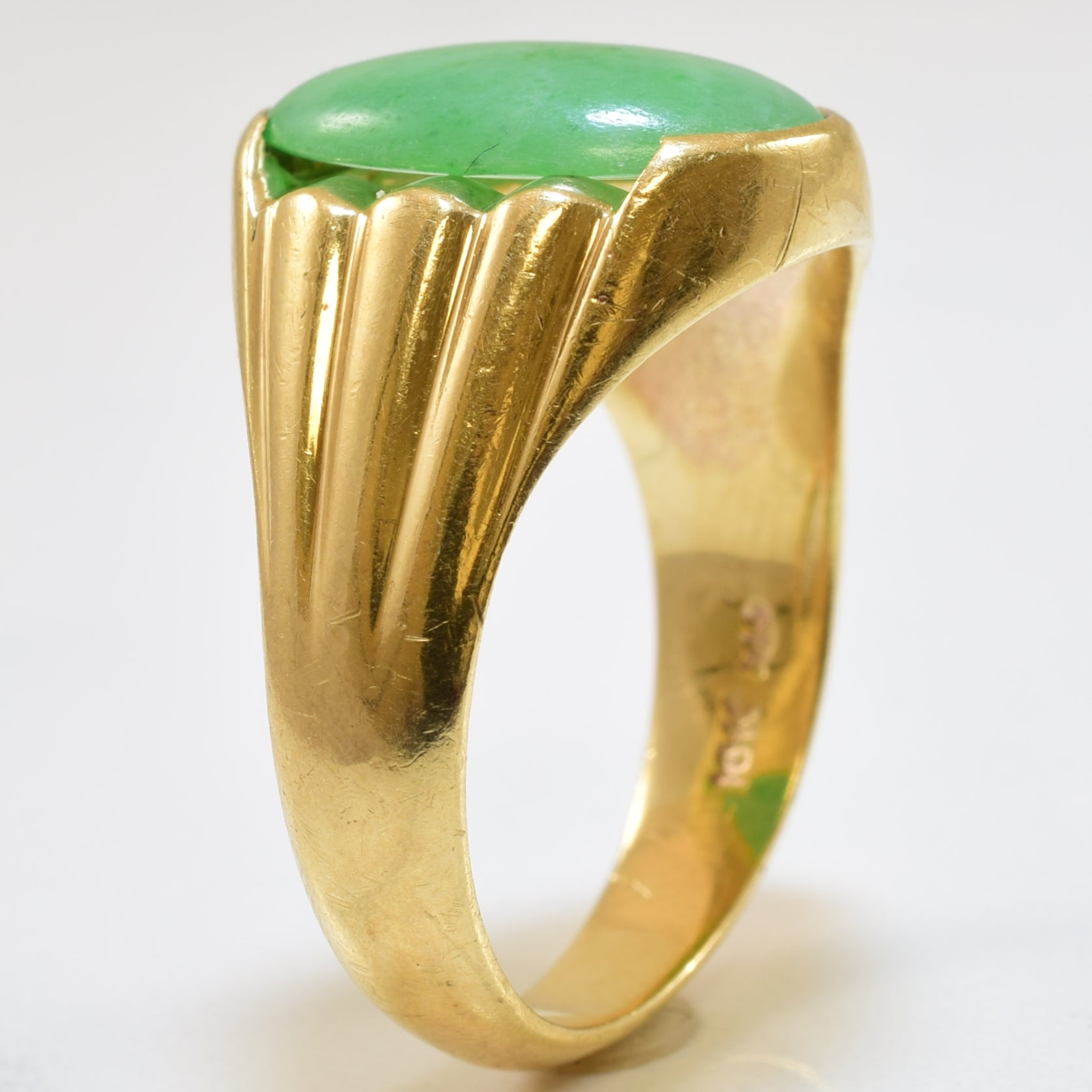 Jade Cocktail Ring | 4.00ct | SZ 9.75 |