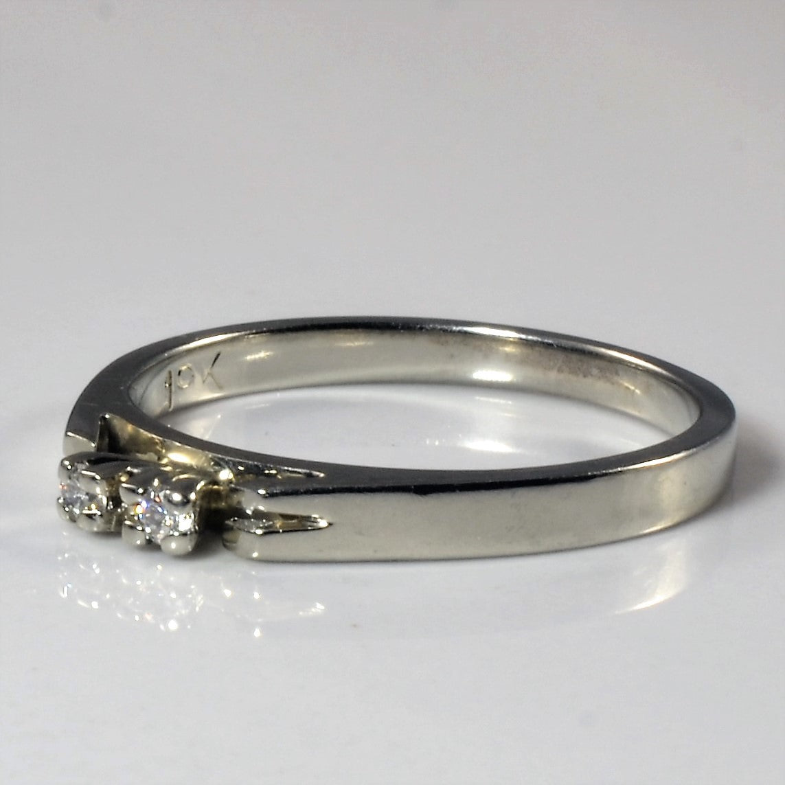 Two Stone Diamond Band | 0.02ctw | SZ 6.5 |