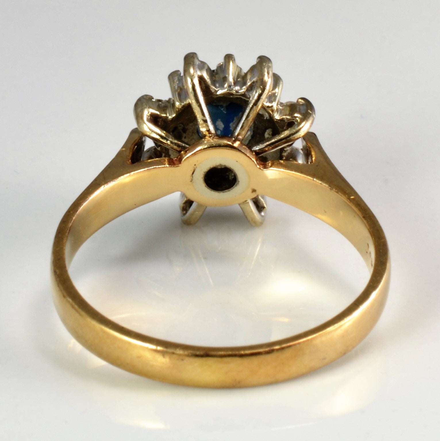 Sapphire & Diamond Ladies Cocktail Ring | 0.16 ctw, SZ 5.75 |