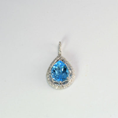 Effy' Topaz & Diamond Pendant | 0.15 ctw |