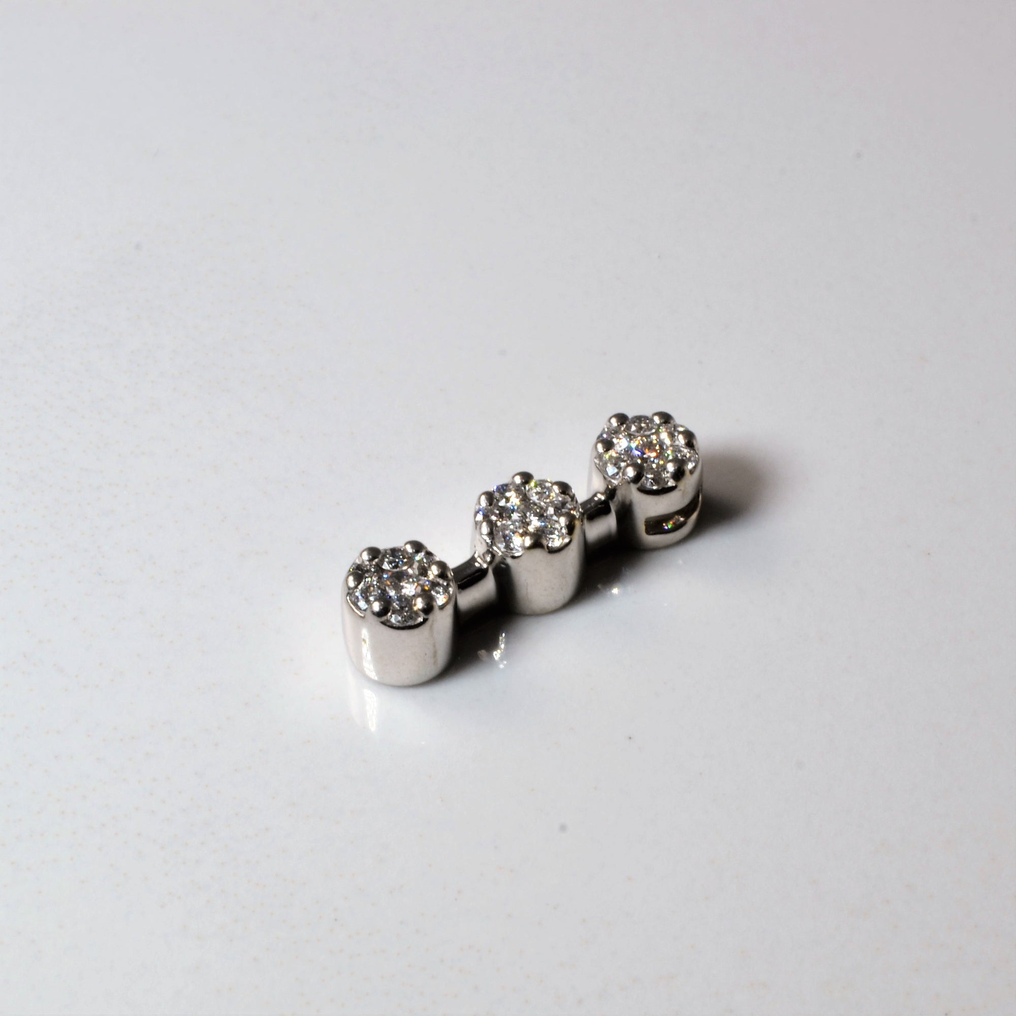 Triple Cluster Diamond Pendant | 0.24ctw |