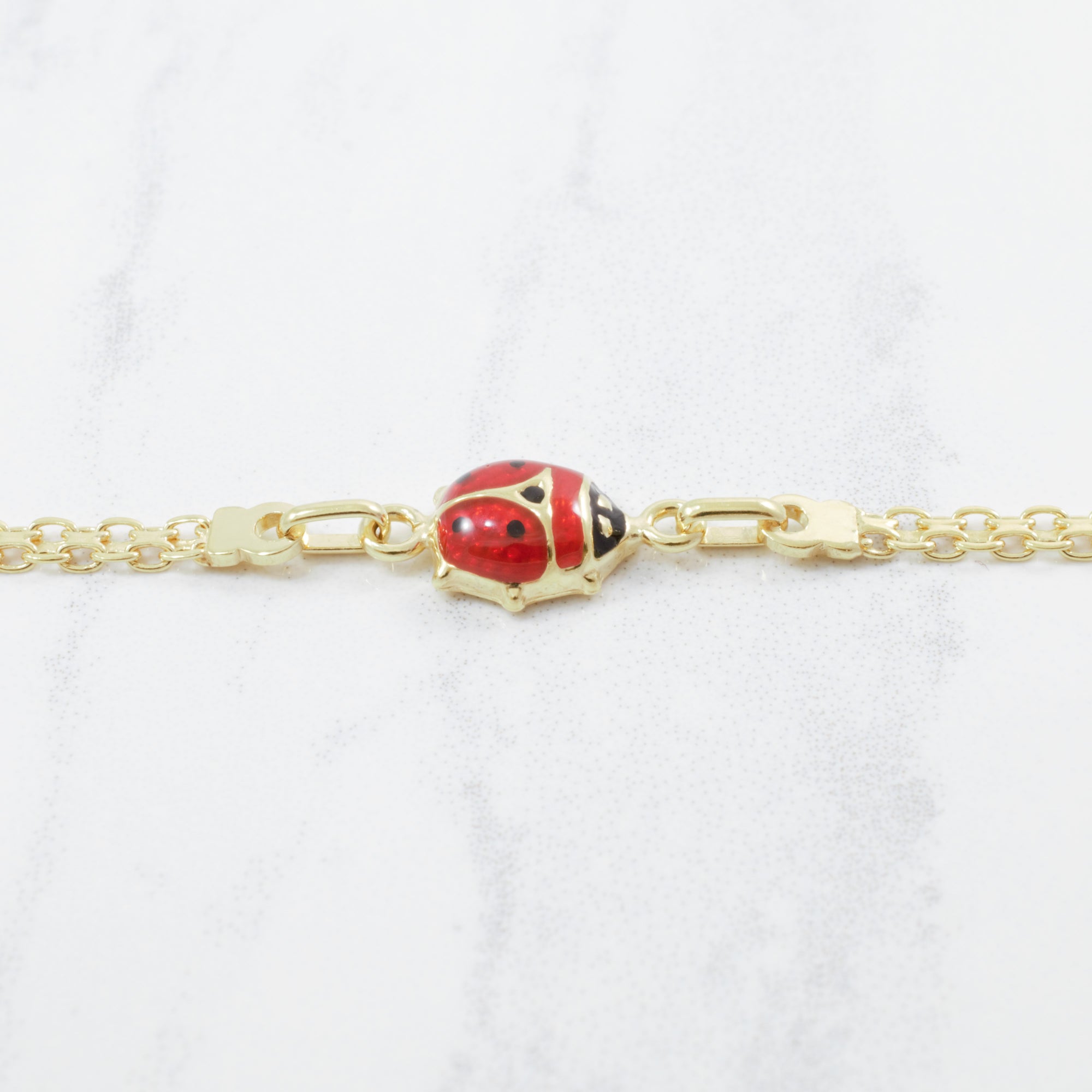 Enameled Ladybug Bracelet | 7