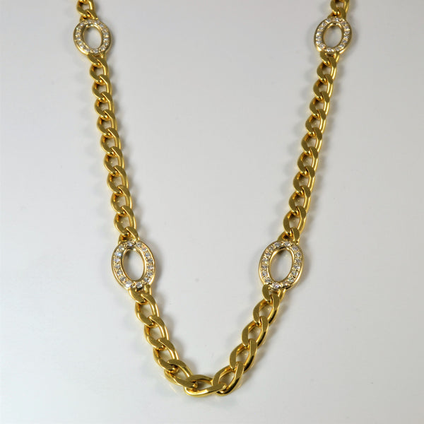 Diamond Cable Chain Necklace | 1.92ctw | 35