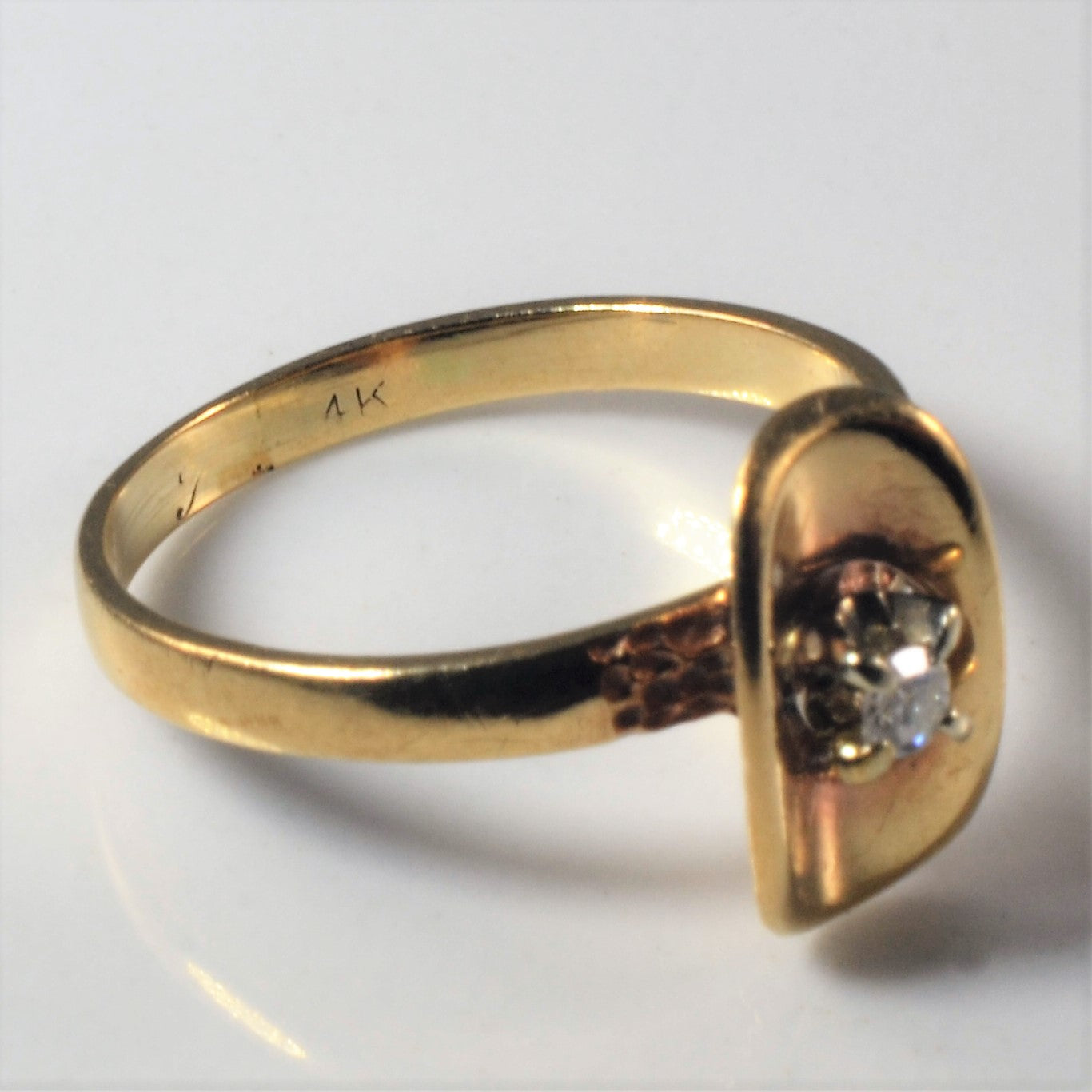 Solitaire Diamond Ring | 0.035ct| SZ 4 |