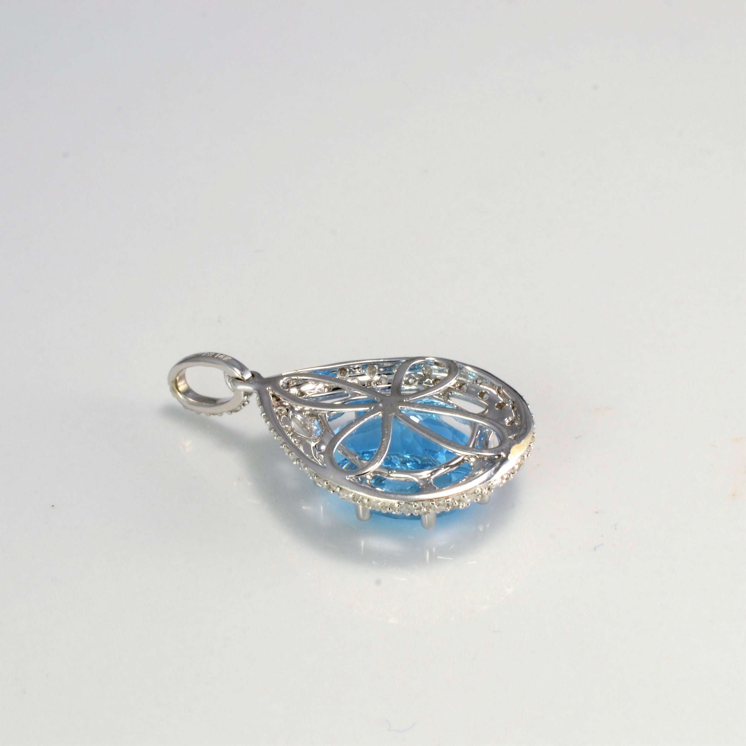 Effy' Topaz & Diamond Pendant | 0.15 ctw |
