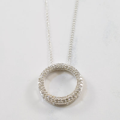 Diamond Circle Pendant | 0.20 ctw | SZ 20