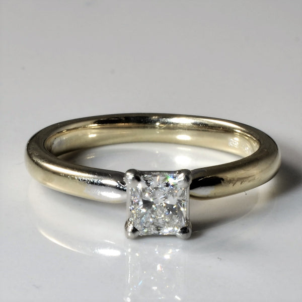 'Blue Nile' GIA Certified Princess Diamond Engagement Ring | 0.38ct | SZ 5.25 |