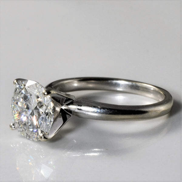 White Gold Solitaire Diamond Engagement Ring | 2.13ct | SZ 5.5 |