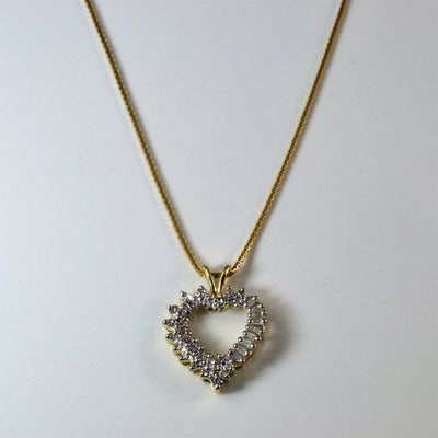 Diamond Heart Necklace | 0.52ctw | 16