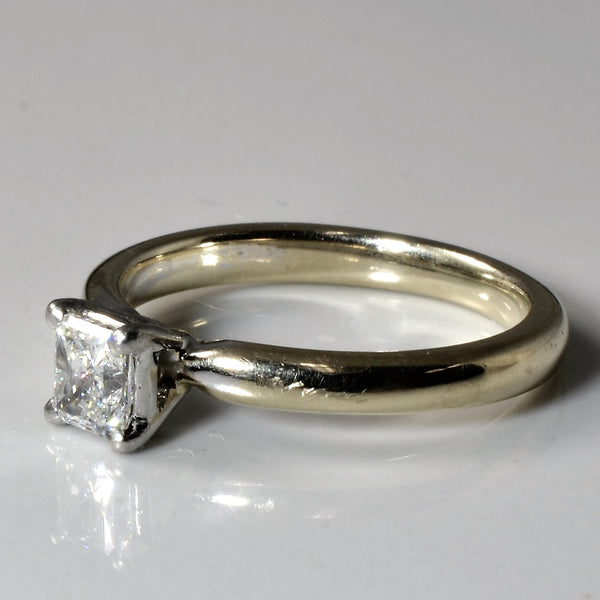 'Blue Nile' GIA Certified Princess Diamond Engagement Ring | 0.38ct | SZ 5.25 |