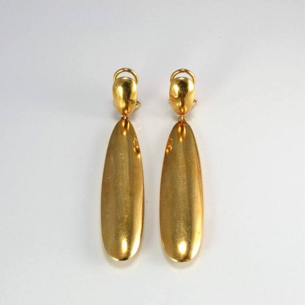 'Cavelti' Gold Dangle Earrings